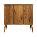 Modern houten dressoir met drie deuren
