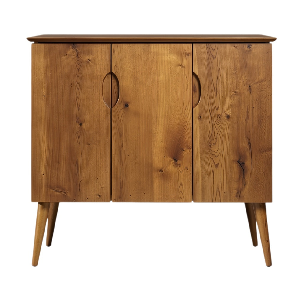 Modern houten dressoir met drie deuren