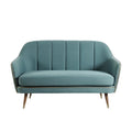 Modern Turquoise Banken met Gestepelde Rugleuning