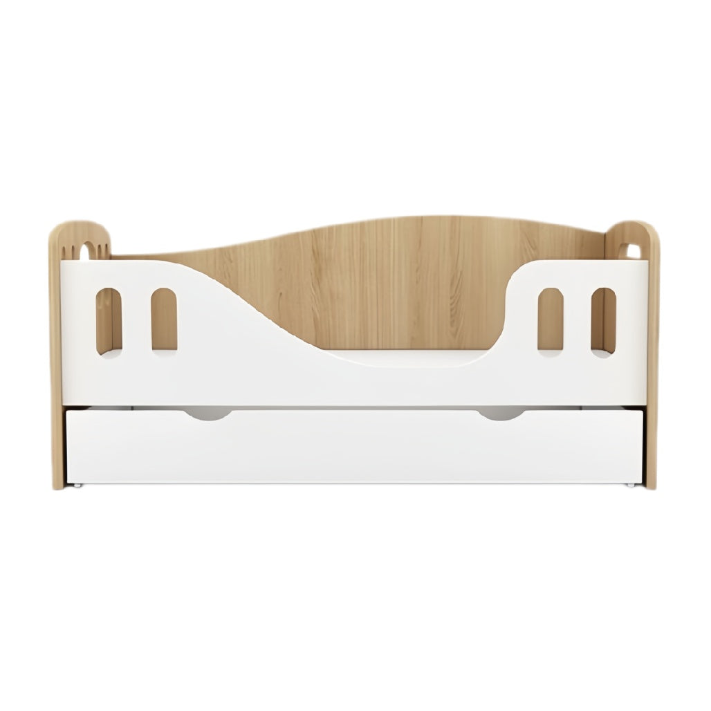 Houten Kinderbed met Opberglade en Golvend Ontwerp